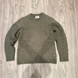 Carhartt WIP Men's Olive Cable Knit Sweater